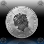 1oz NIUE - LUNAR  "Year of the Goat" 2 Dollars 2015